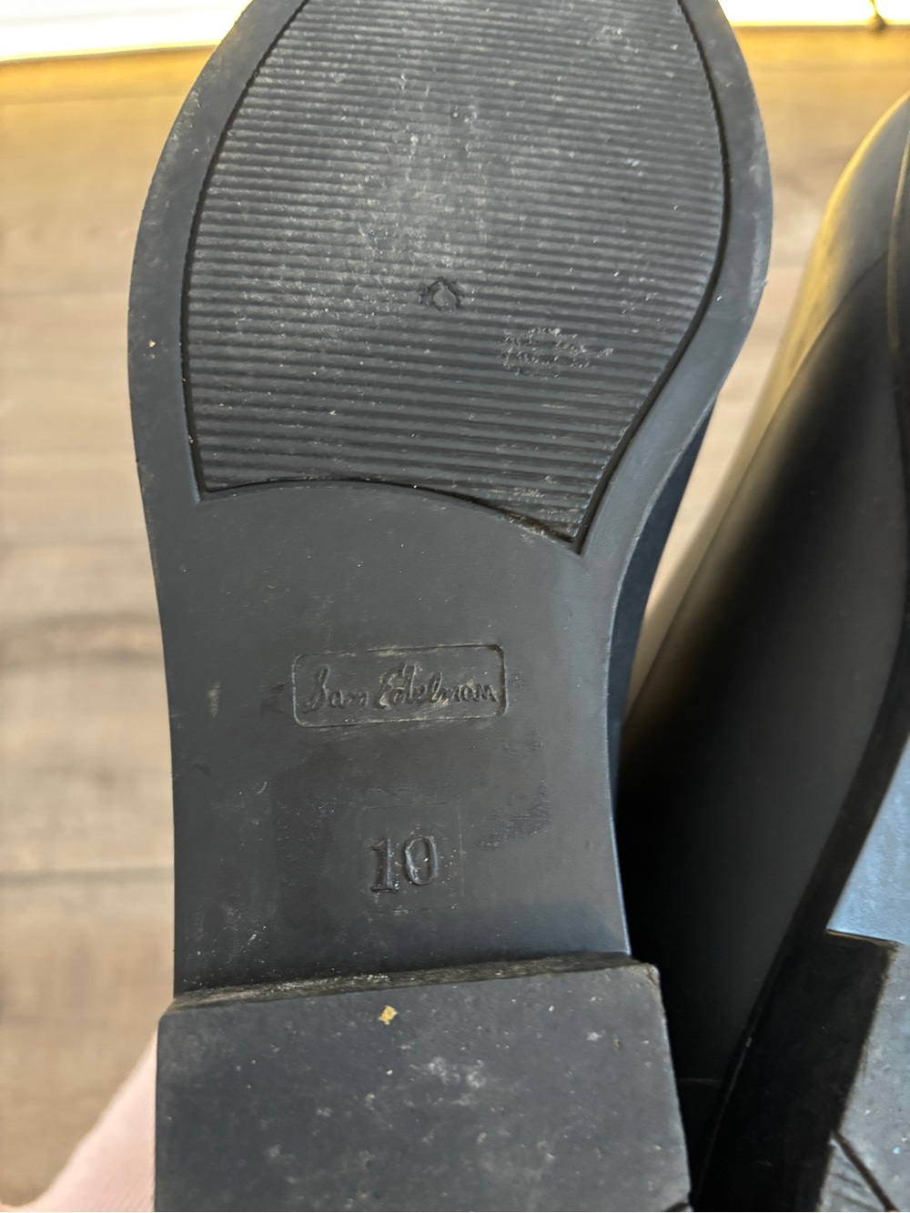 Sam Edelman Black Tinsley Rubber Rain Boot SZ 10 - Picture 10 of 12